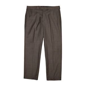 CALVIN KLEIN $128 Slim Fit Flat Front Wool Dress Pant Gray Men's 34